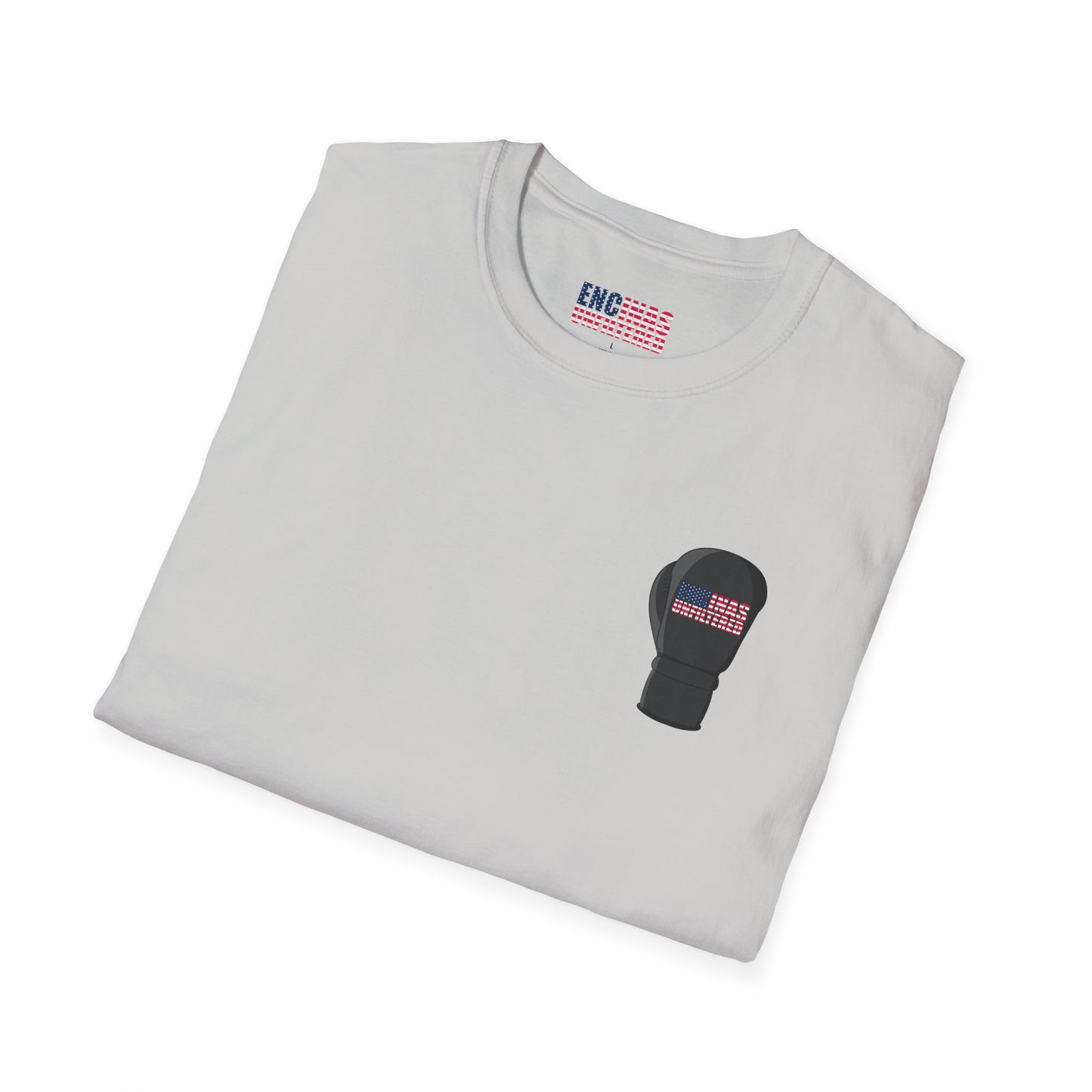 USA Inspired Boxing Black Logo Encinas Unfiltered Soft T-shirt