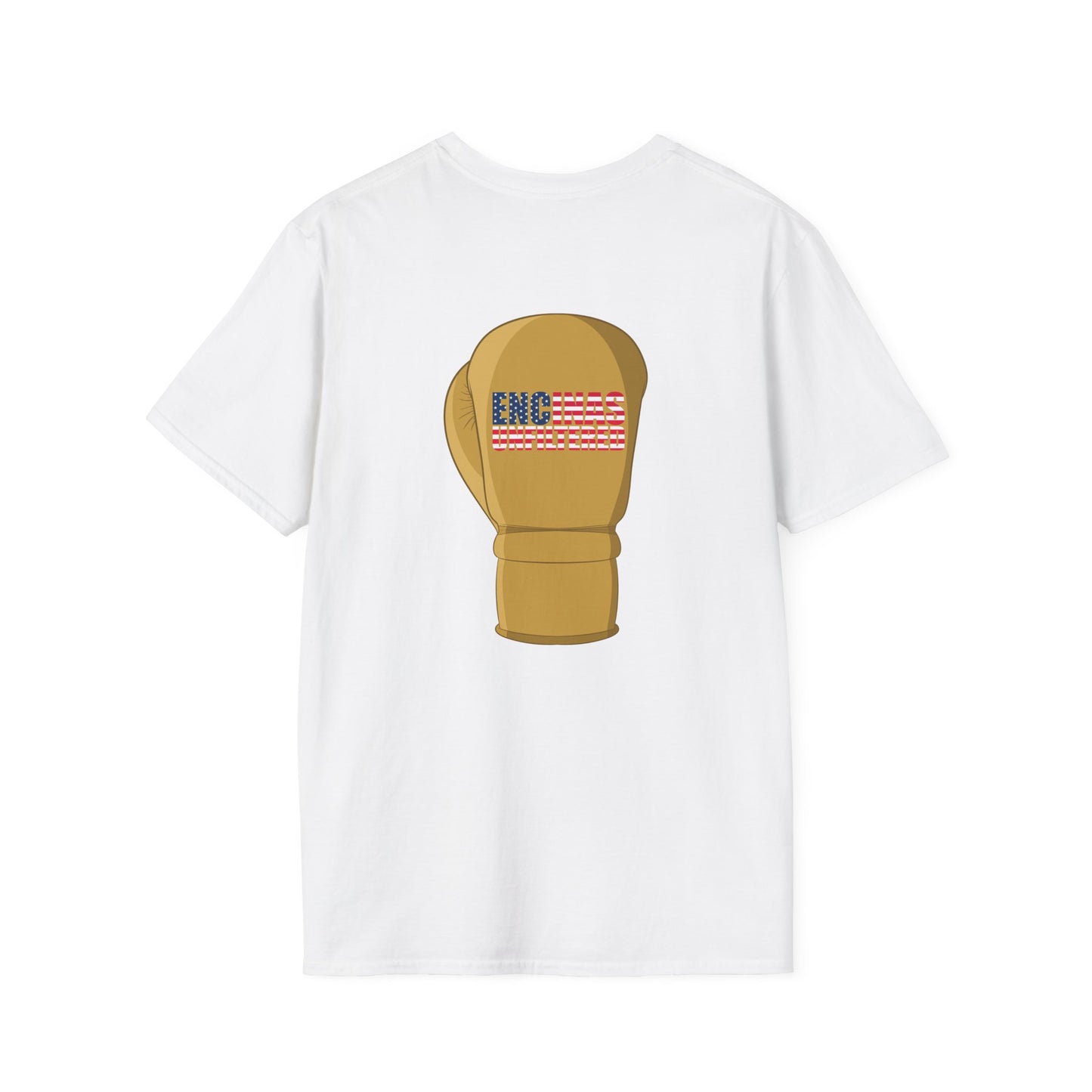 USA Inspired Boxing Gold Logo Encinas Unfiltered Soft T-shirt